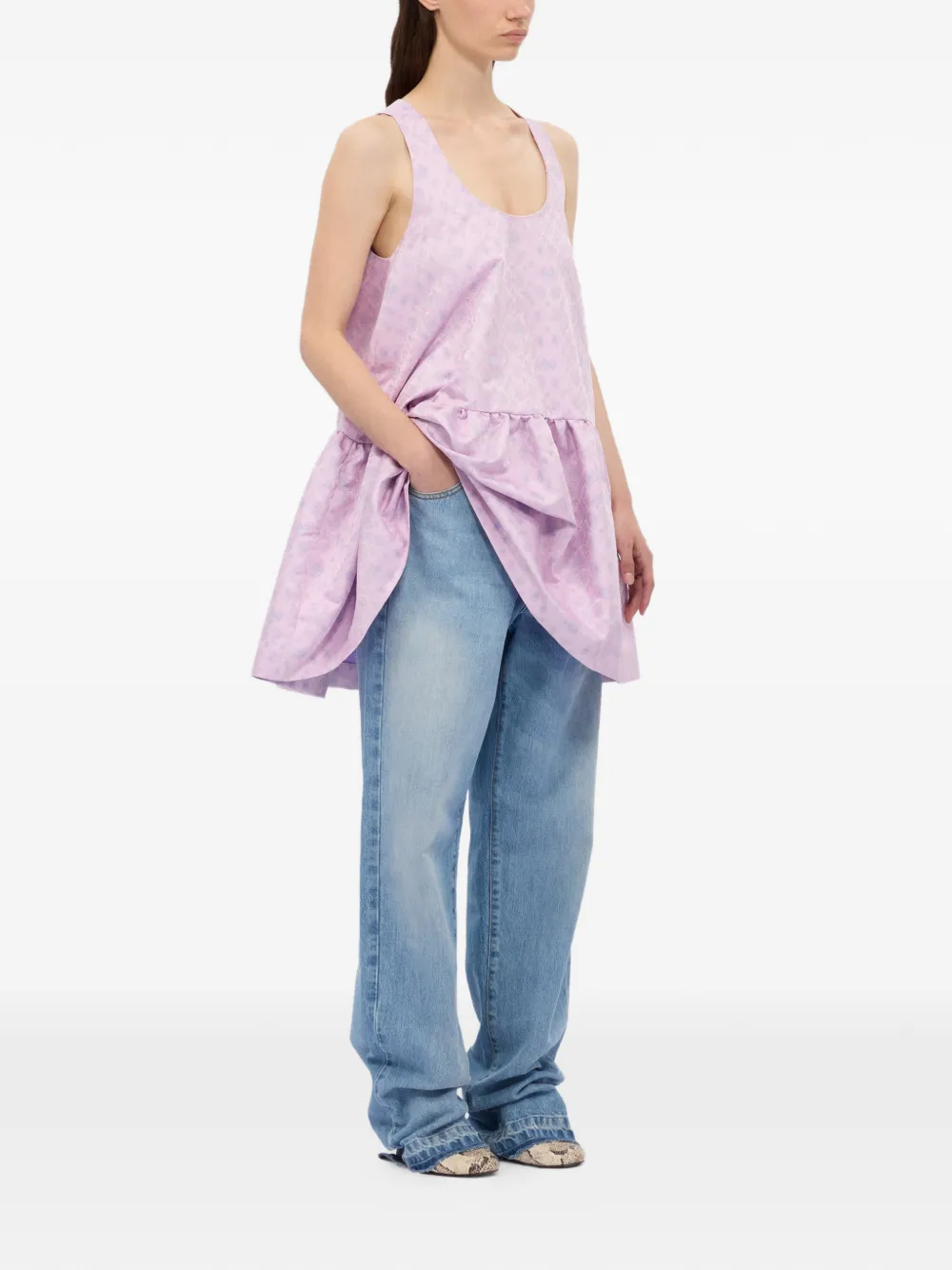 Scoop-Neck Mini Dress