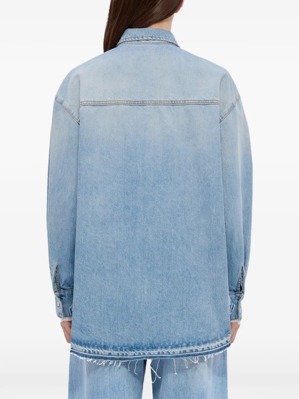 MSGM Denim overhemd Blauw