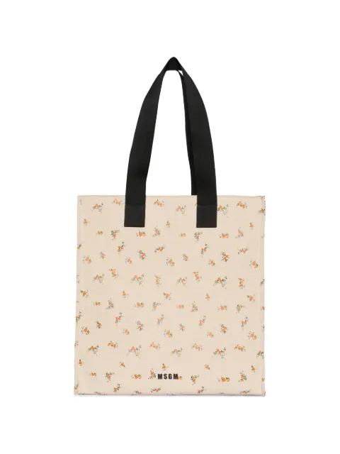 MSGM tote med blomstret mønster