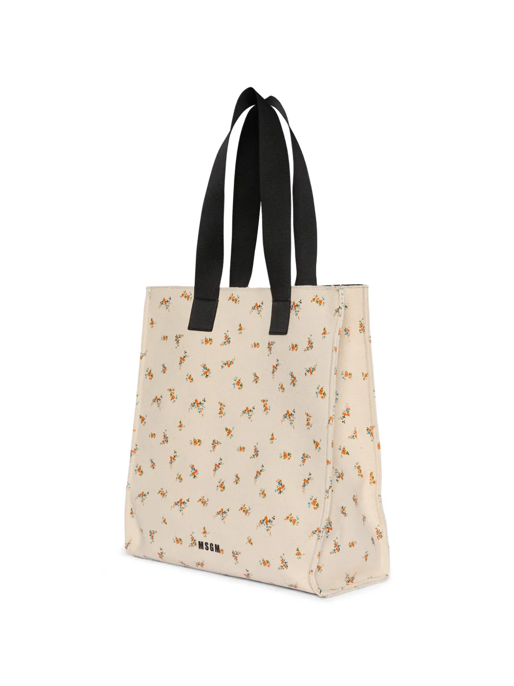 Floral-Pattern Tote Bag