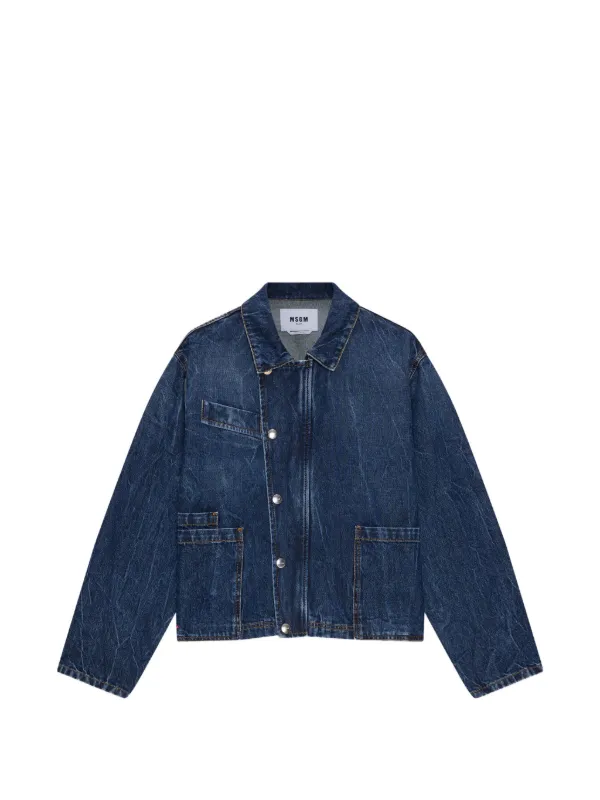 MSGM パッチポケット デニムジャケット | ブルー | FARFETCH JP