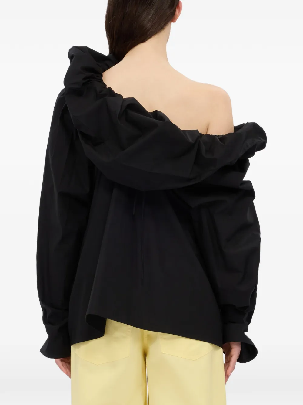 MSGM Blouse met ruches Zwart