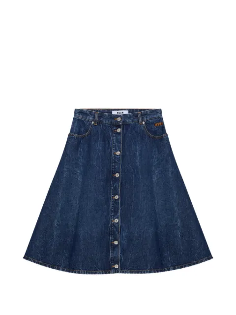 MSGM A-line midi skirt