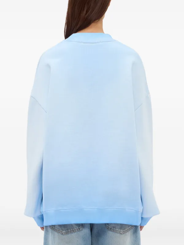 MSGM プリント スウェットシャツ | ブルー | FARFETCH JP