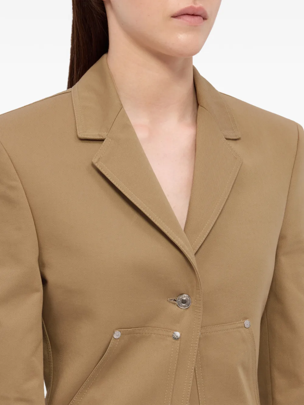 MSGM Blazer met knoopsluiting Beige