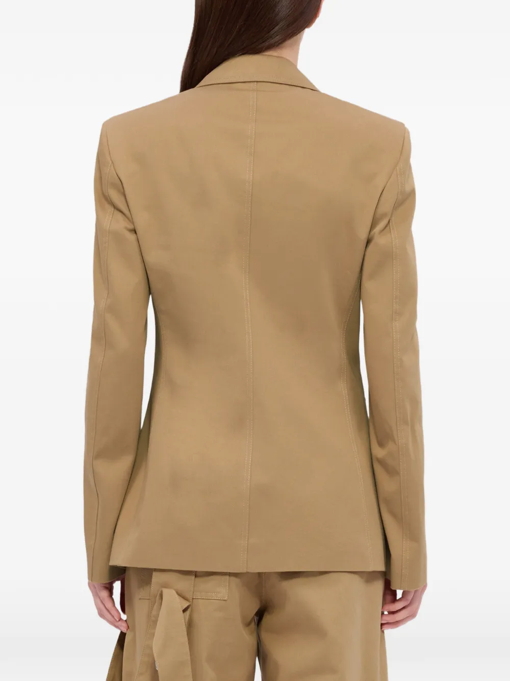 MSGM Blazer met knoopsluiting Beige