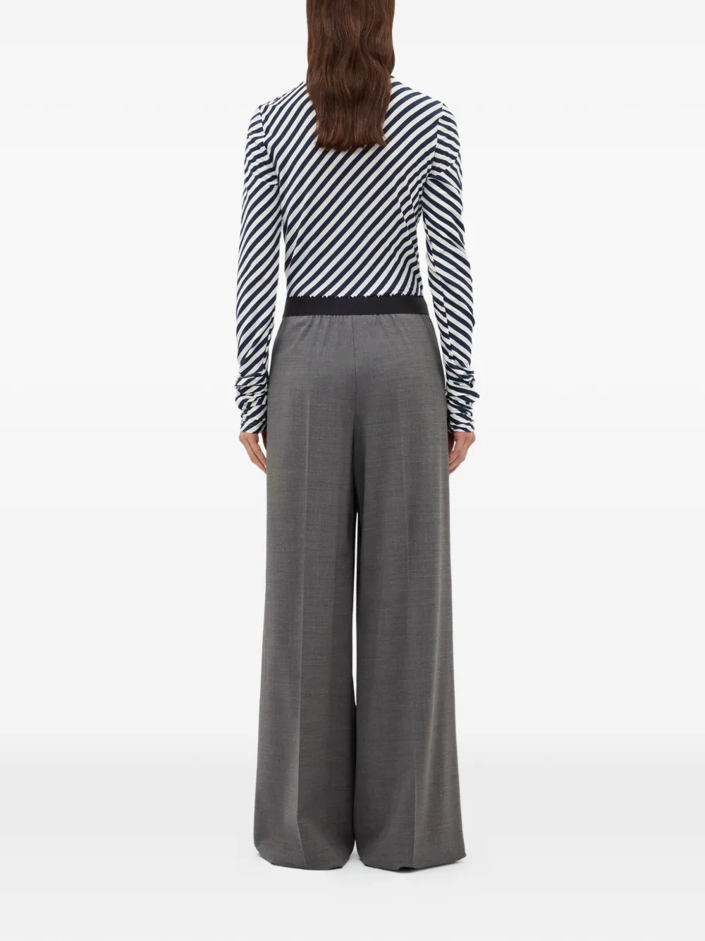 MSGM Broek met logoprint Grijs