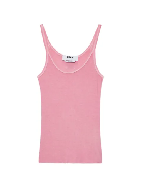 MSGM scoop-neck tank top