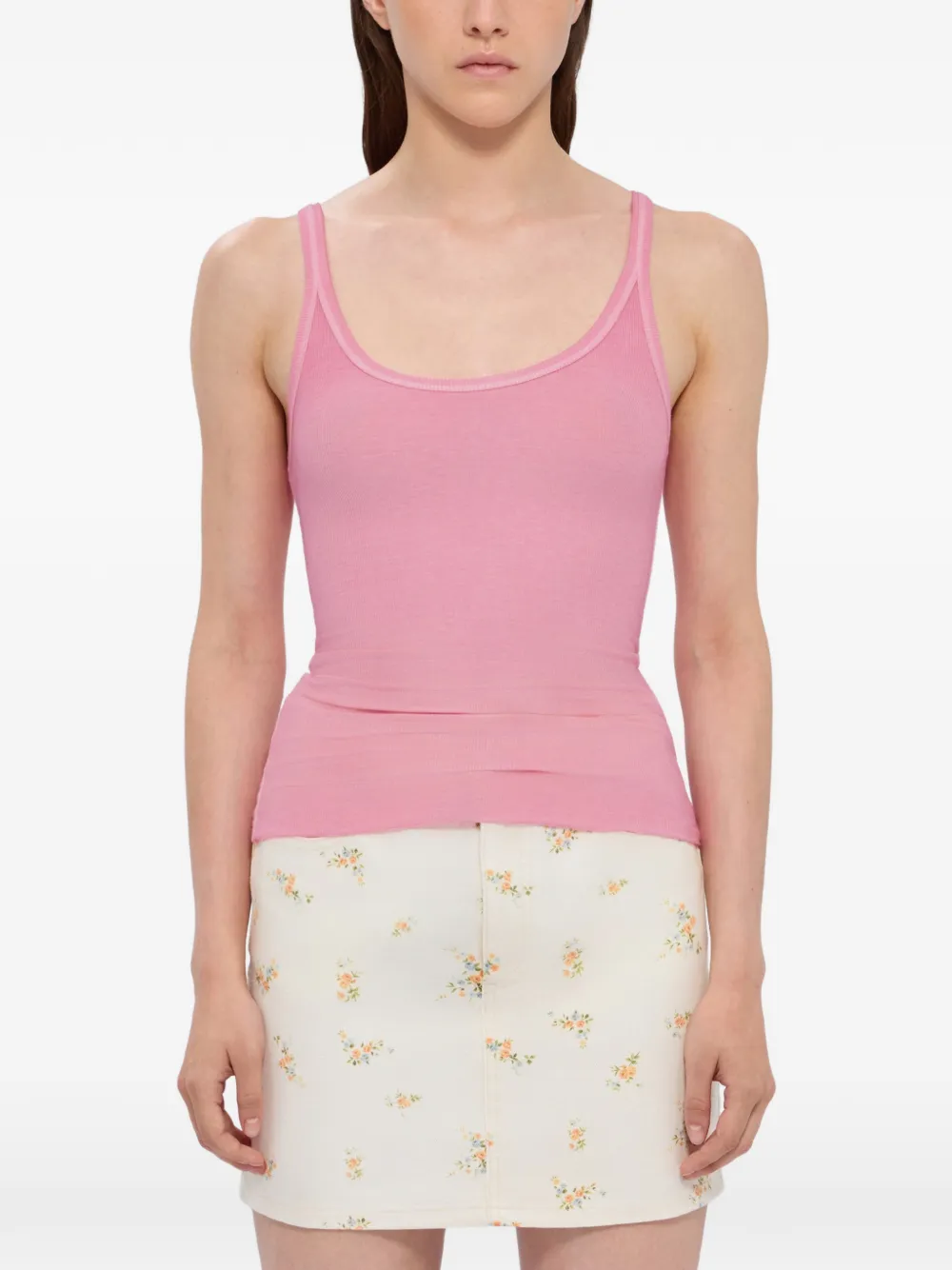  Msgm Scoop-neck Tank Top - Pink 