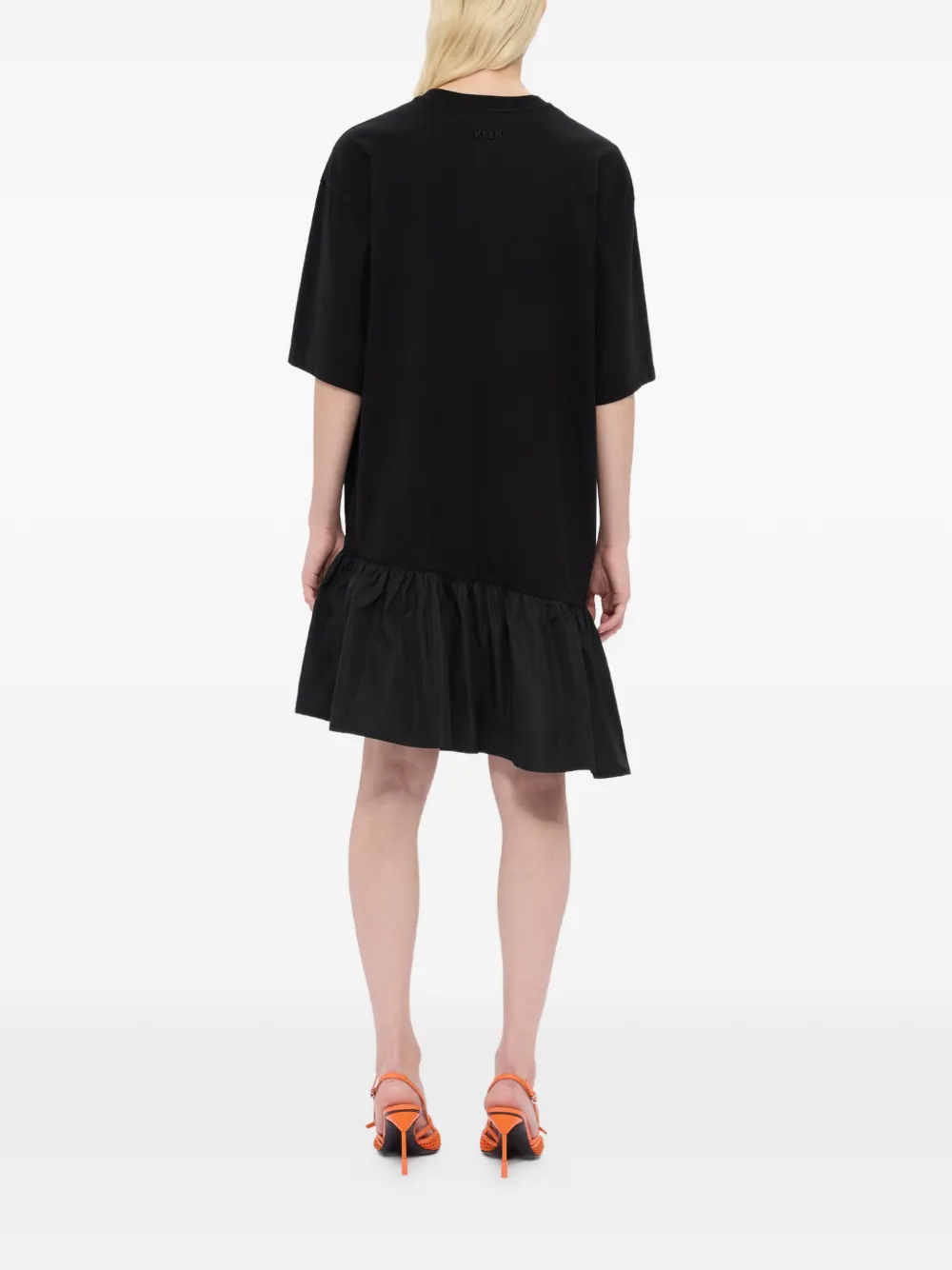 MSGM Mini-jurk met ruches Zwart
