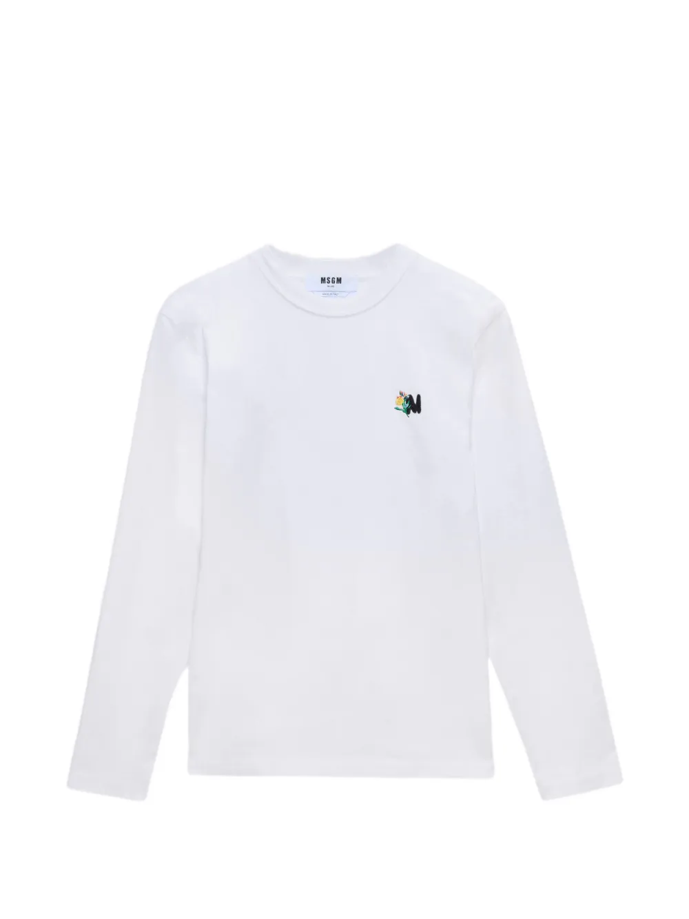 MSGM T-shirt a maniche lunghe - Bianco