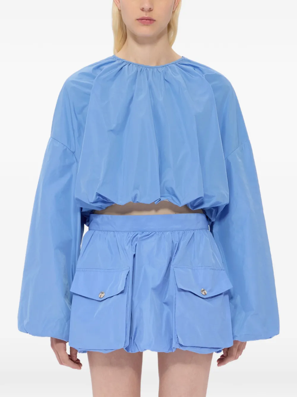 MSGM Blouse met ronde hals Blauw