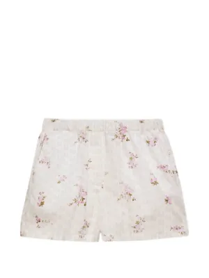 Ashley Williams Serena logo-print Shorts | Neutrals | FARFETCH SG