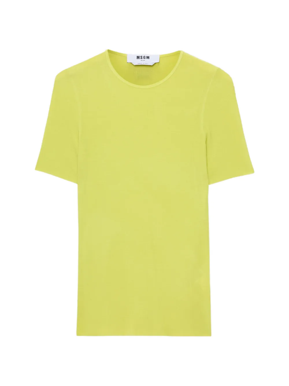 MSGM logo-patch T-shirt - Verde