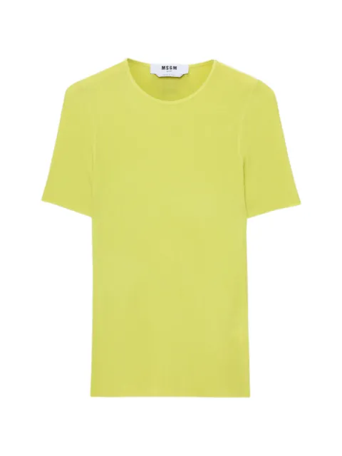 MSGM logo-patch T-shirt