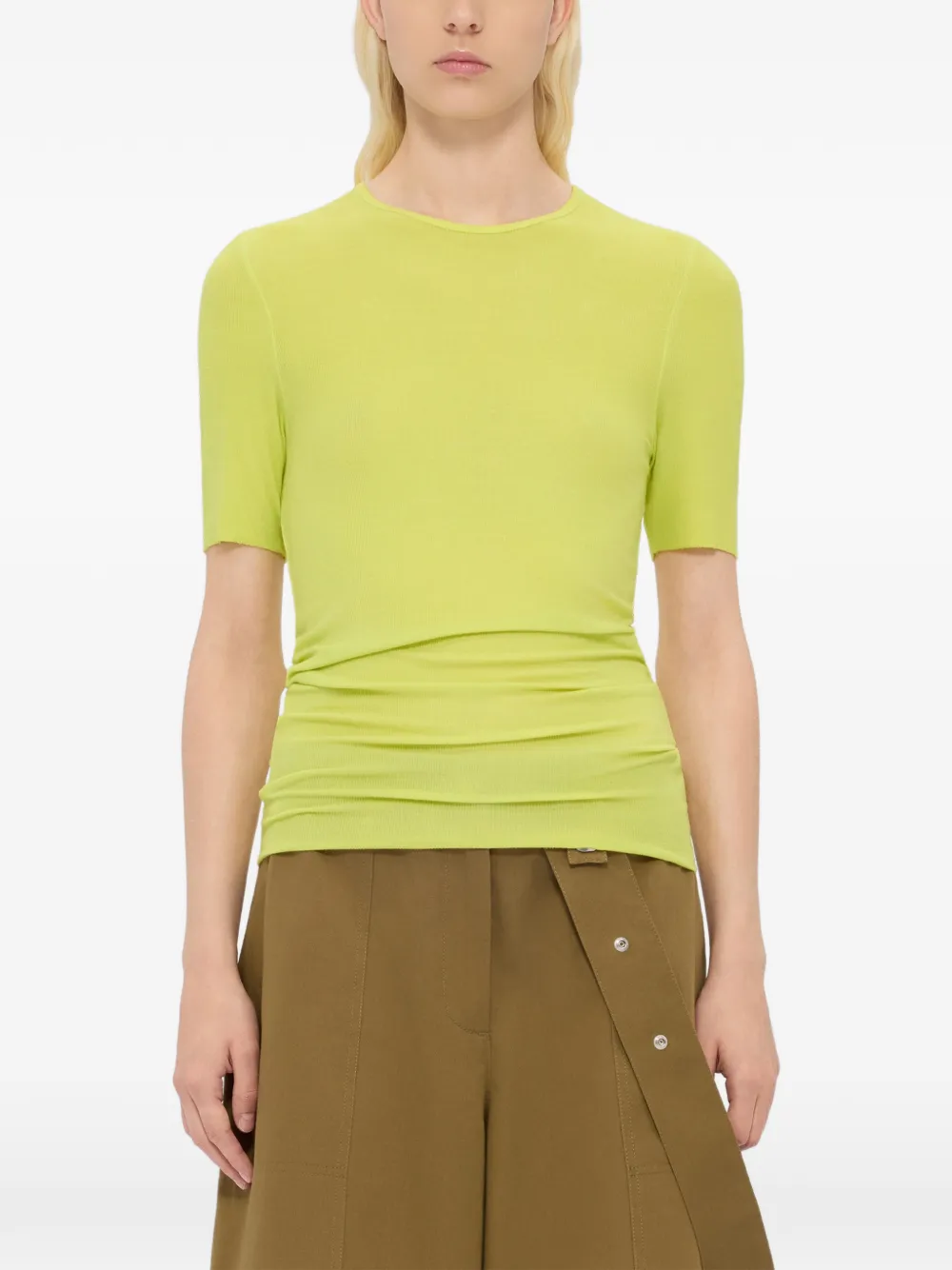  Msgm Logo-patch T-shirt - Green 