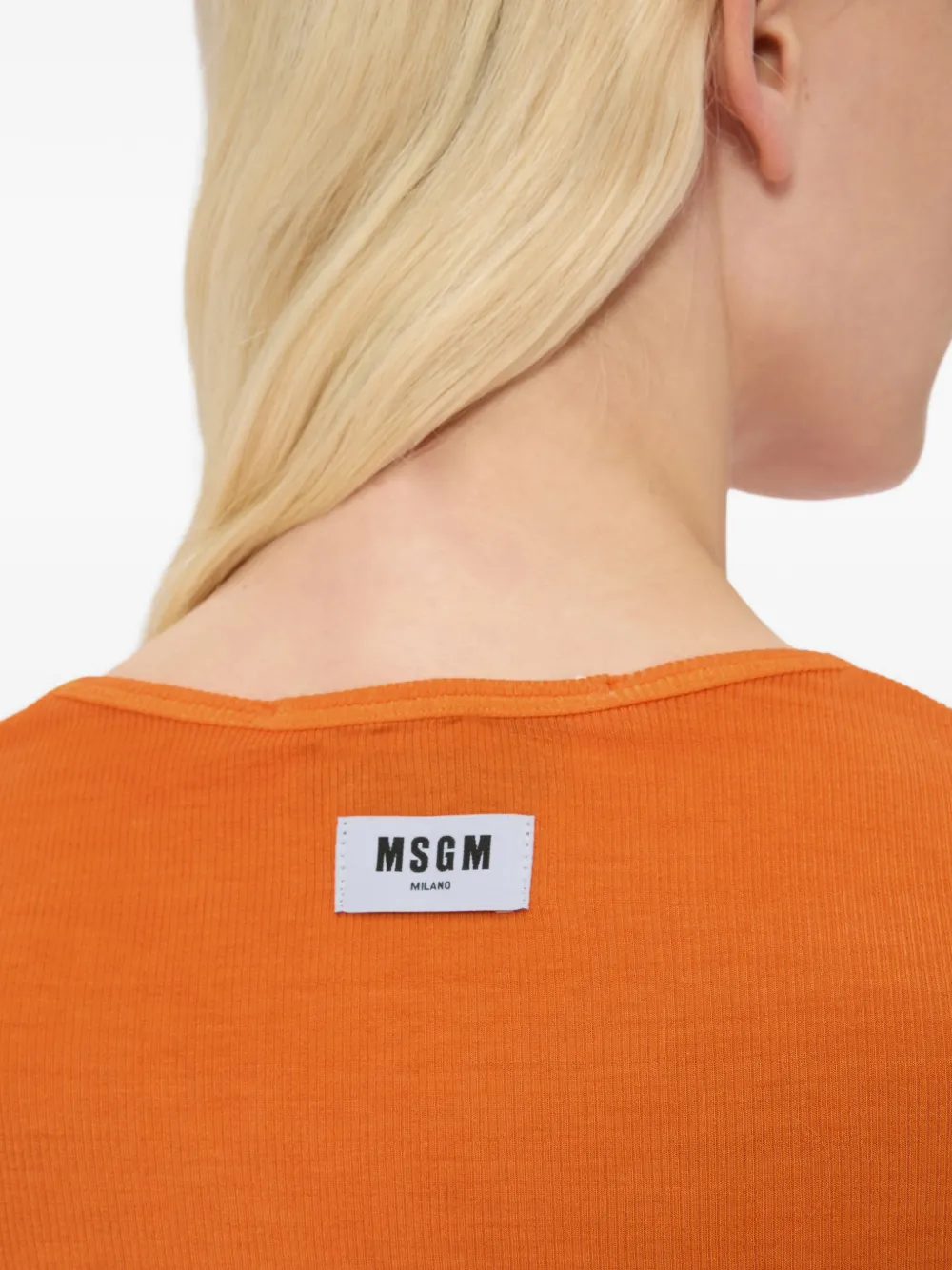 MSGM T-shirt met korte mouwen Oranje