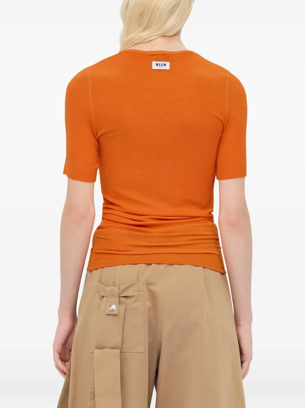 MSGM T-shirt met korte mouwen Oranje