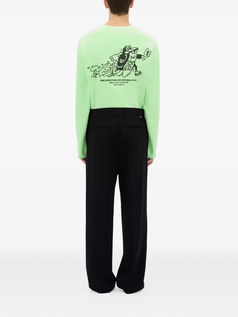 MSGM Straight broek Zwart