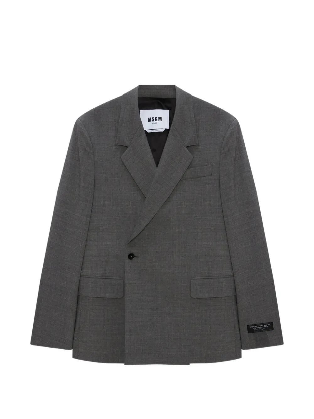 MSGM double-breasted blazer | Grey | Image 1