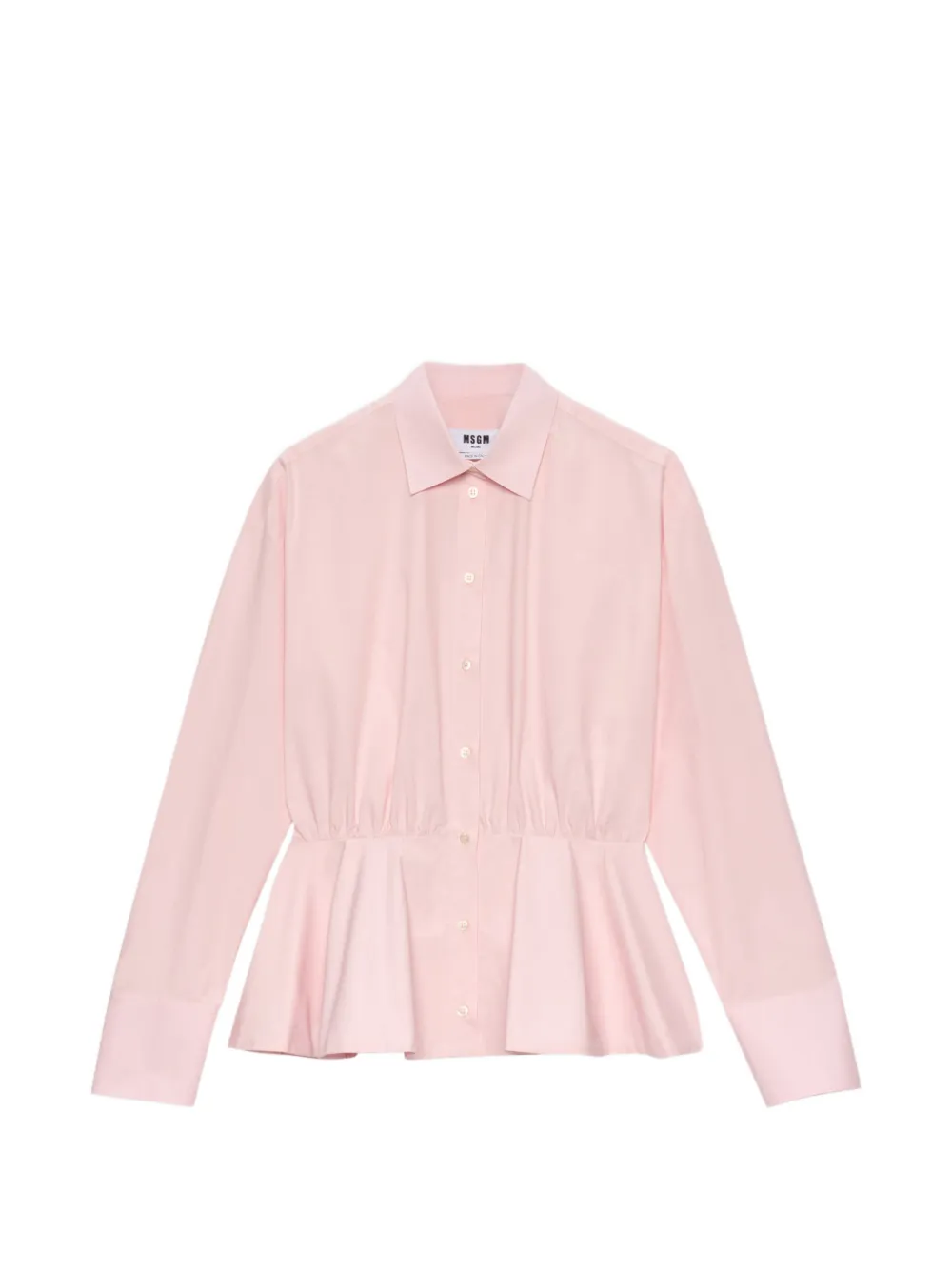 Msgm Peplum Shirt In Pink