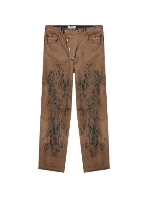 MSGM printed jeans