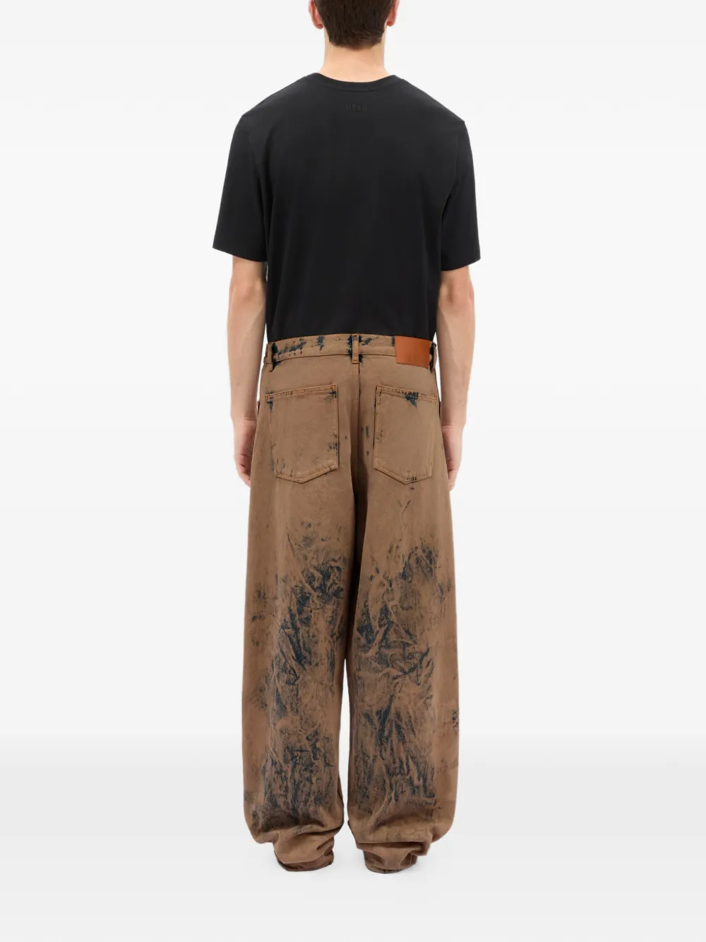 MSGM Jeans met print Bruin
