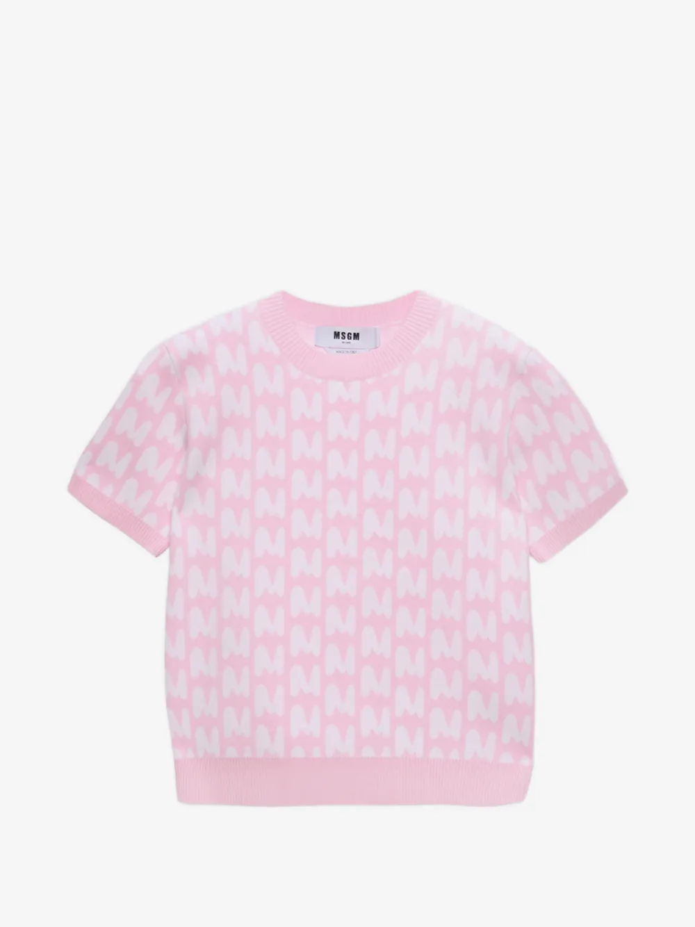 MSGM パターン Tシャツ | ピンク | Image 1