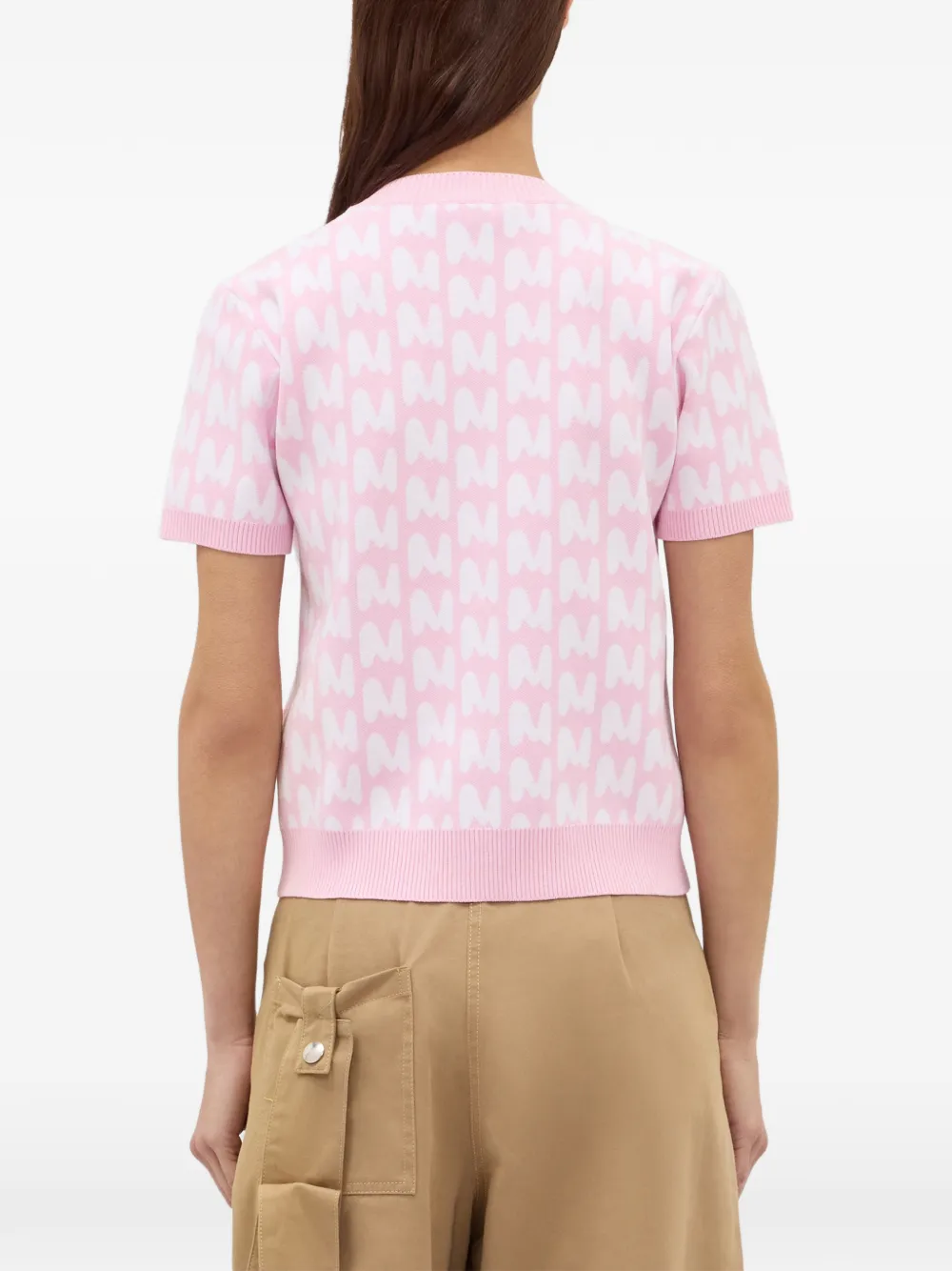 MSGM T-shirt met patroon Roze