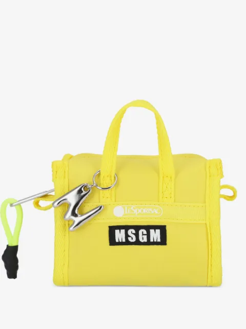 MSGM tote con placa del logo