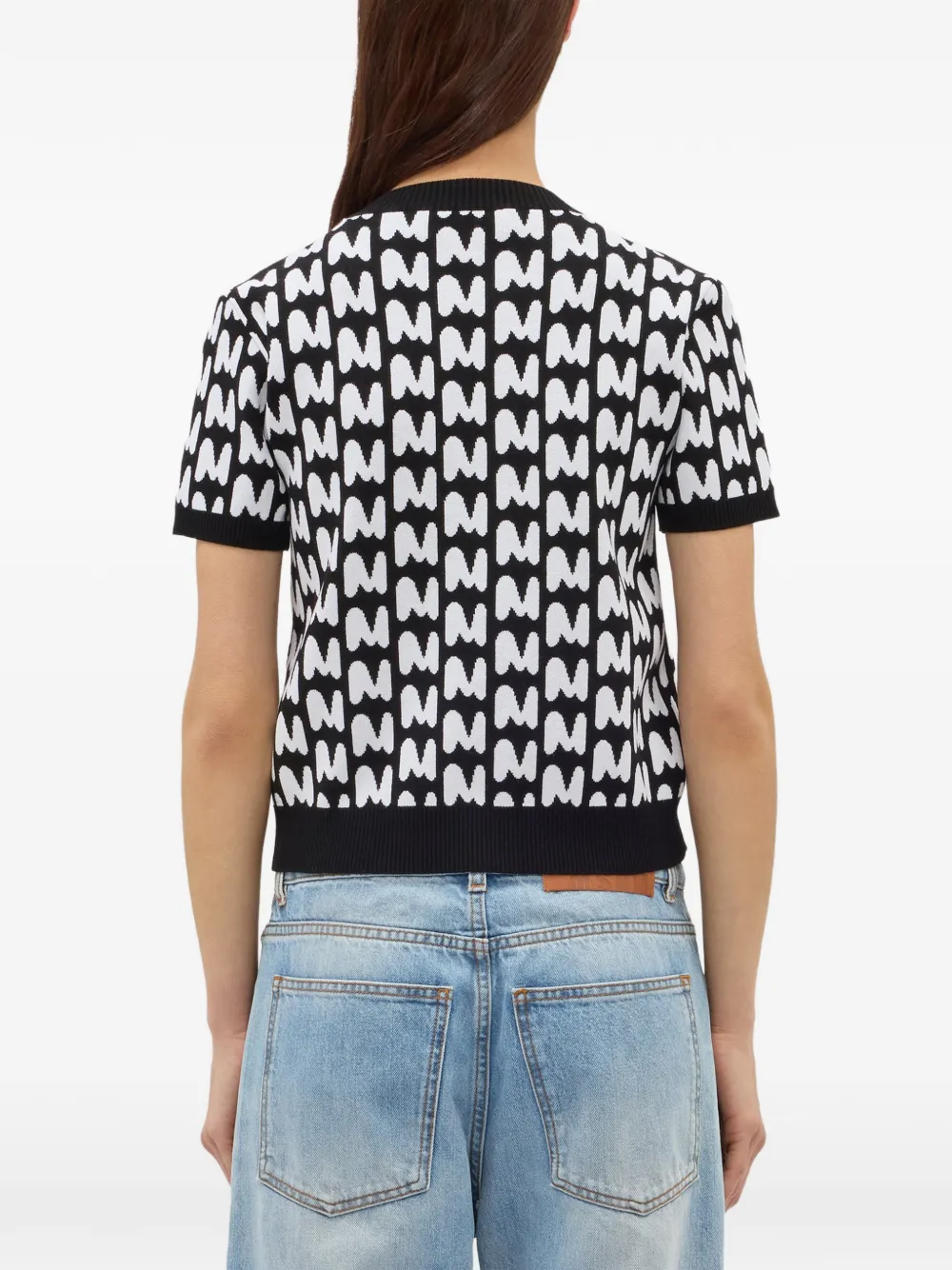 MSGM T-shirt met patroon Zwart