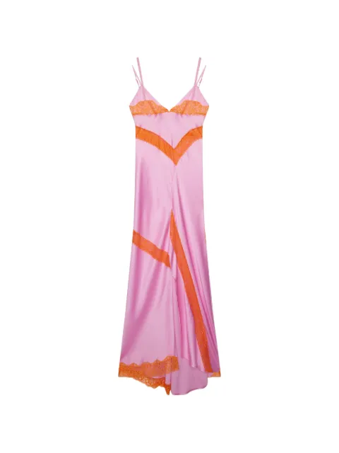 MSGM lace-details panelled maxi dress