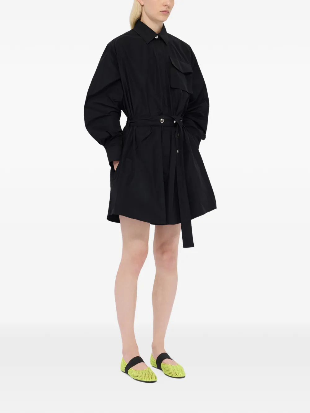 MSGM Mini-jurk met klepzak en ceintuur Zwart