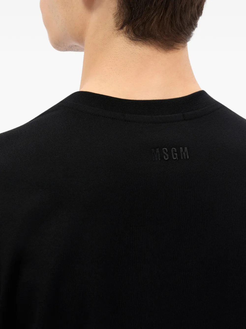 MSGM T-shirt met grafische print Zwart