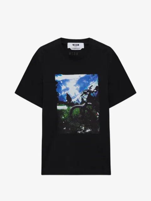 MSGM playera con estampado gráfico