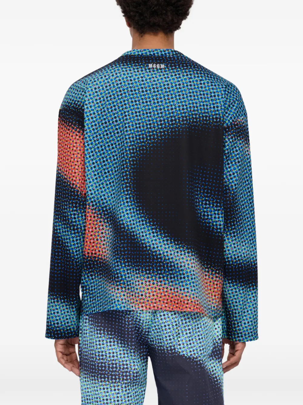 Dot-Print Long-Sleeve T-Shirt