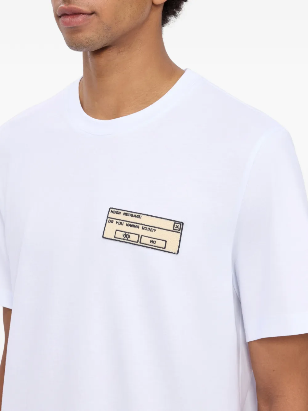 MSGM T-shirt met print Wit