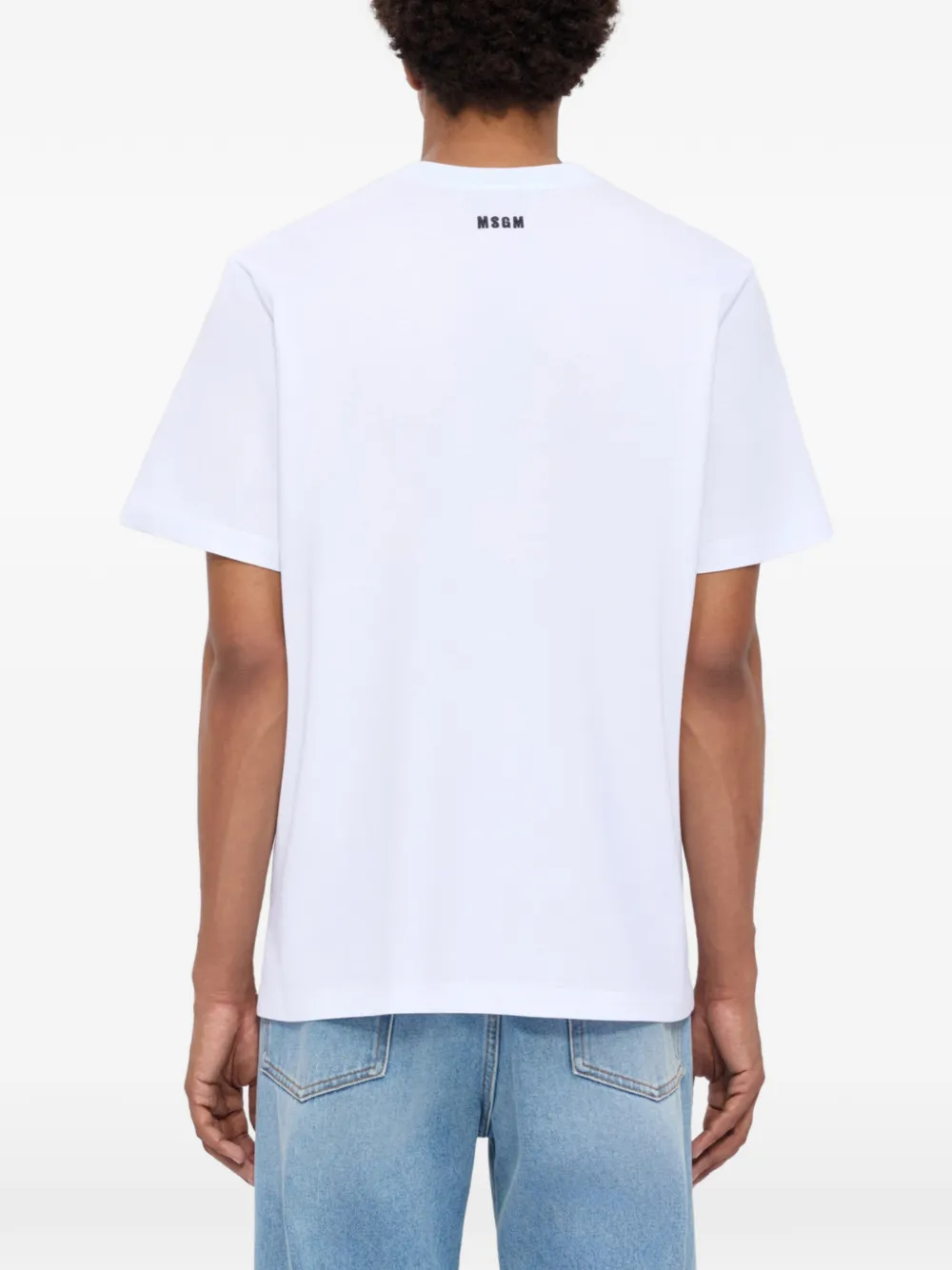 MSGM T-shirt met print Wit