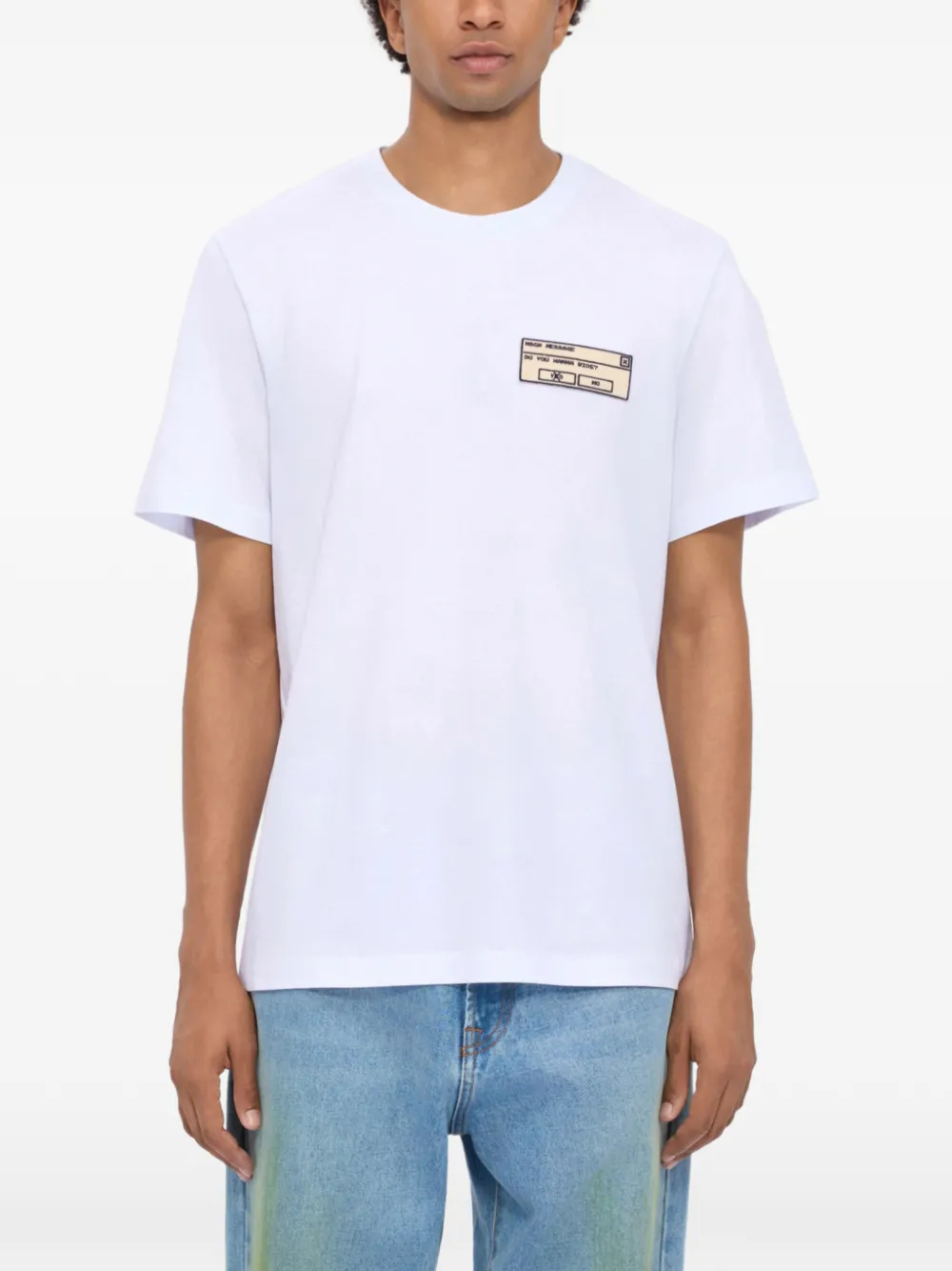 MSGM T-shirt met print Wit