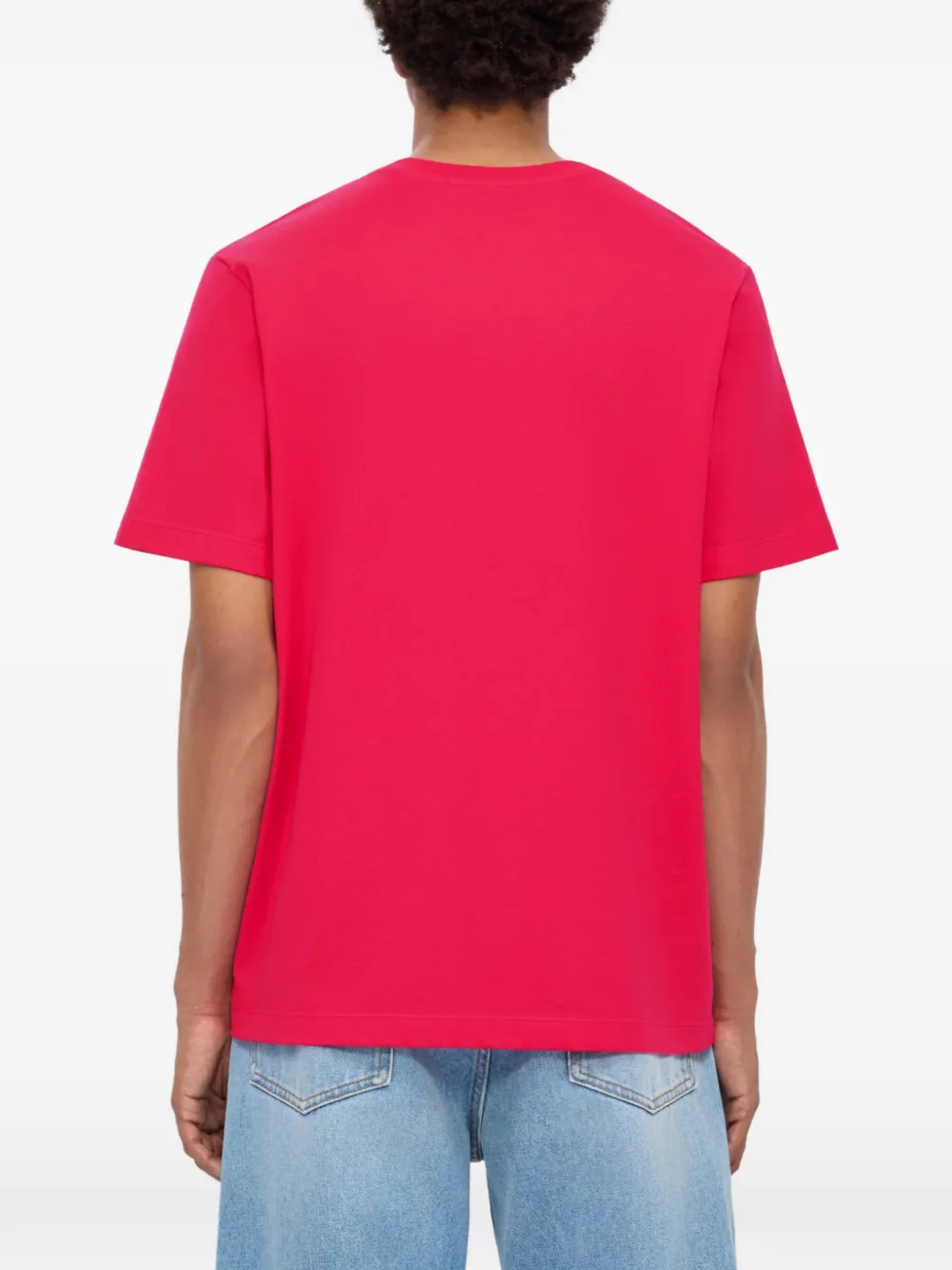 MSGM T-shirt met geborduurd logo Roze