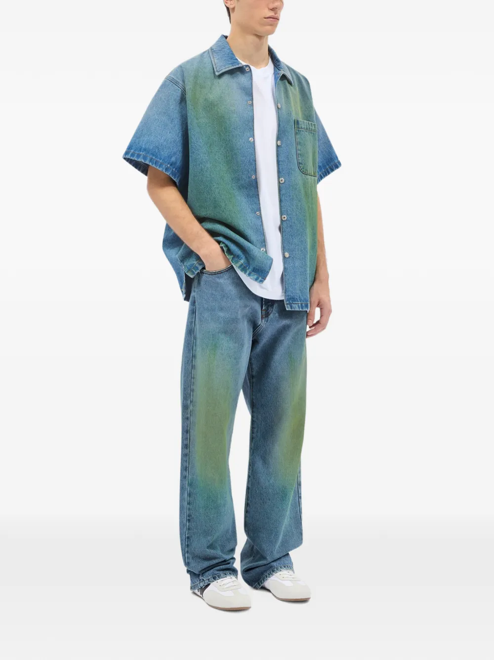  Msgm Logo-detail Jeans - Blue 