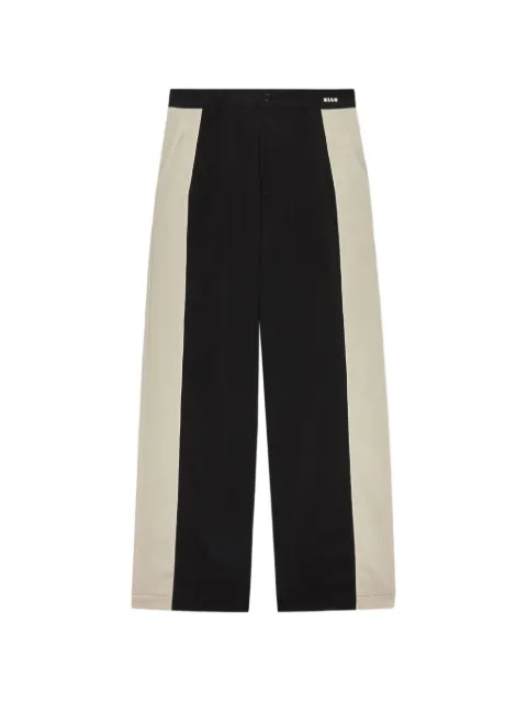 MSGM panelled straight-leg trousers