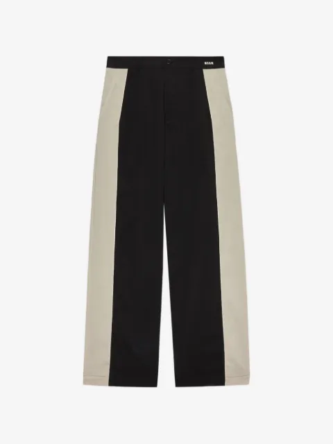 MSGM pantalones rectos con paneles