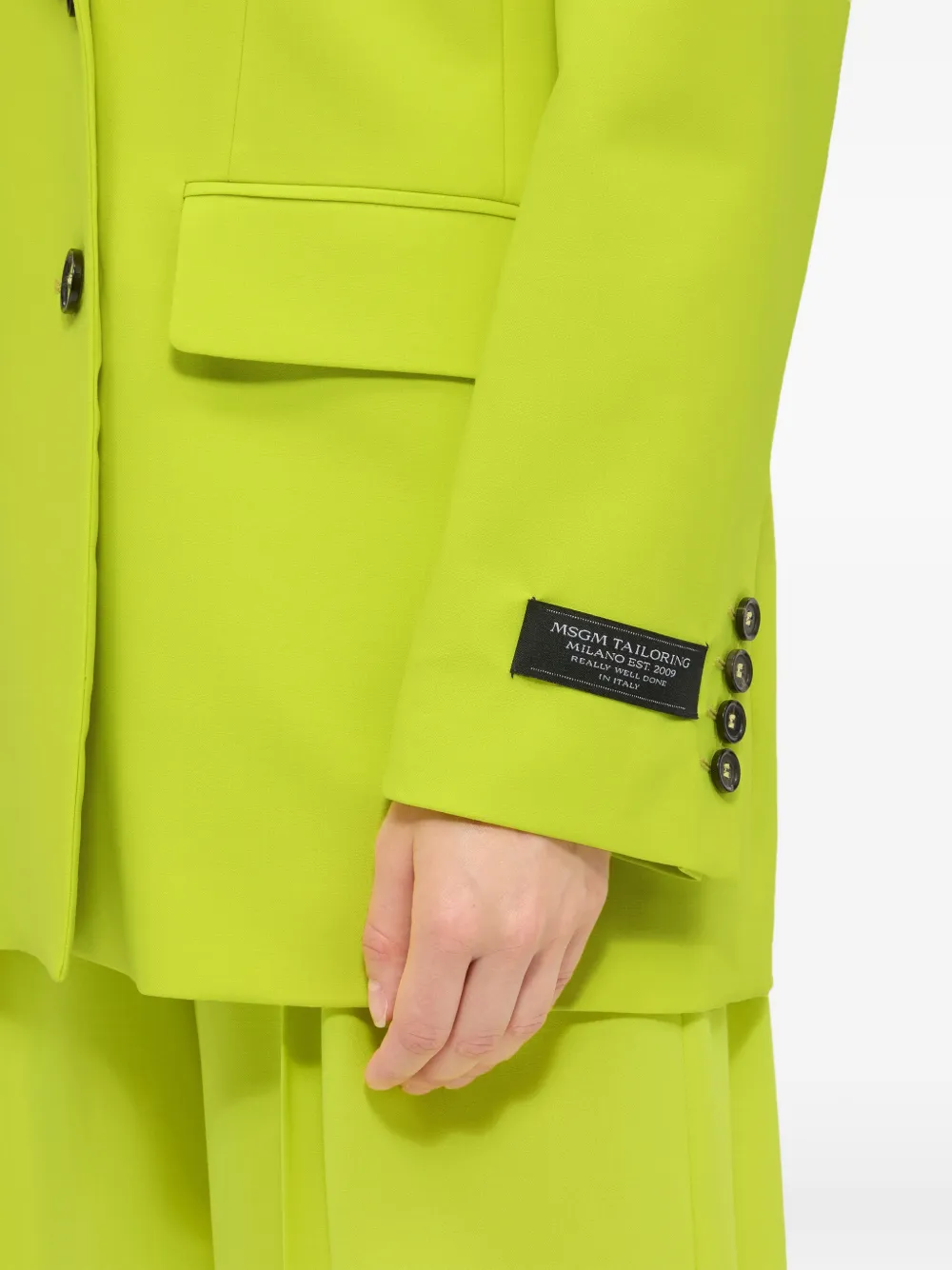 MSGM Blazer met dubbele rij knopen Groen