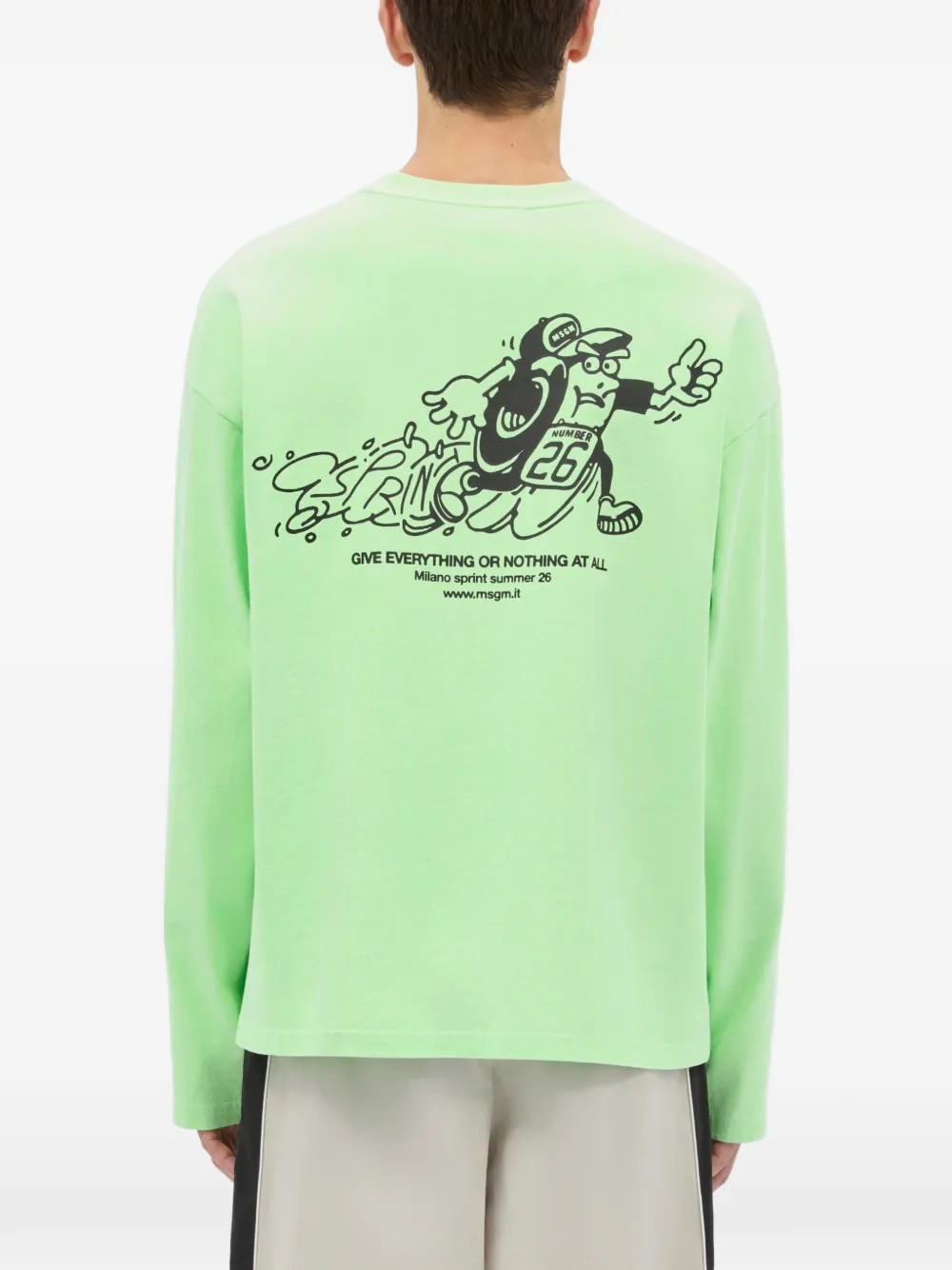 Long-Sleeved Print T-Shirt
