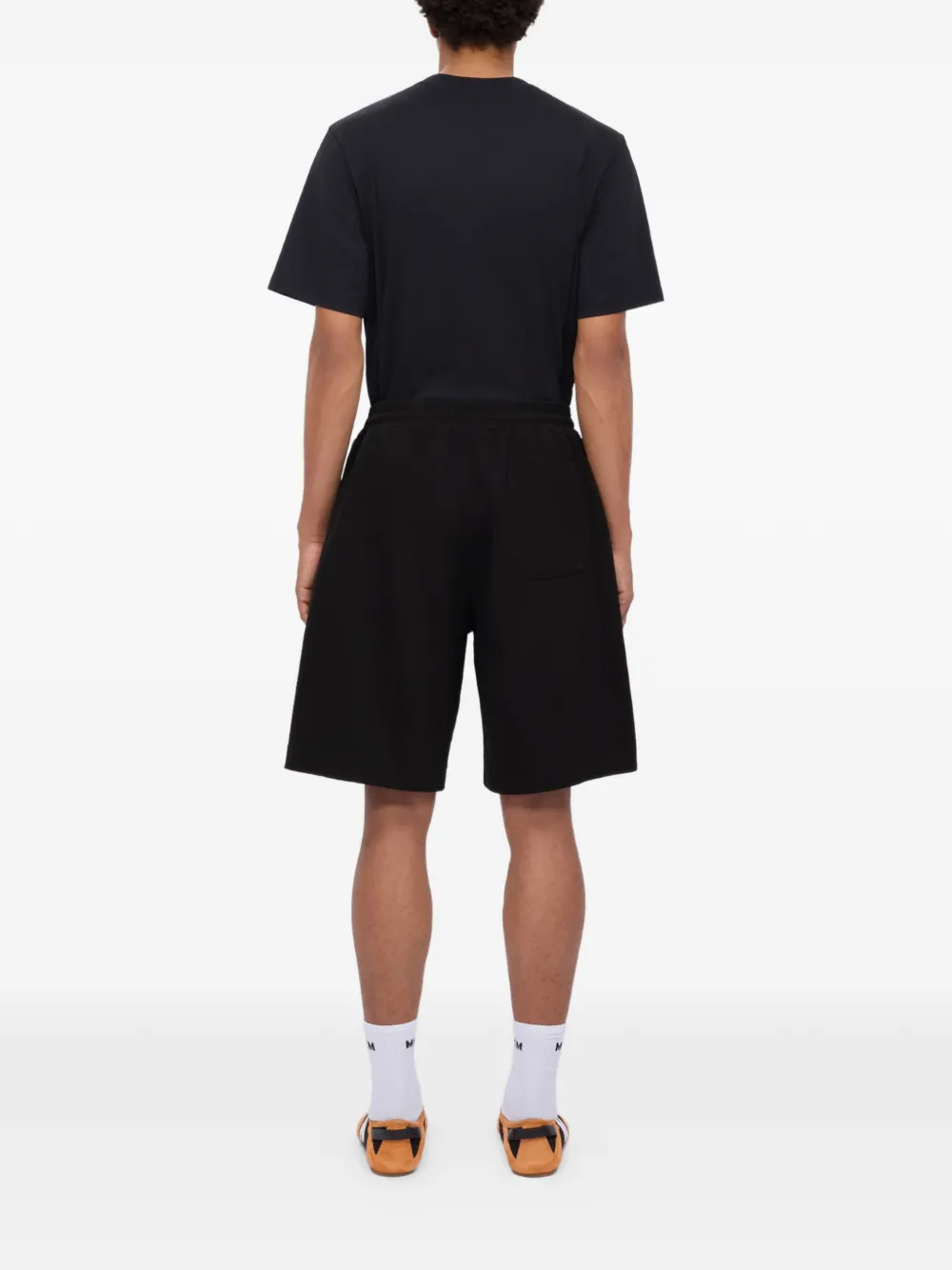 MSGM Shorts met trekkoord en logodetail Zwart