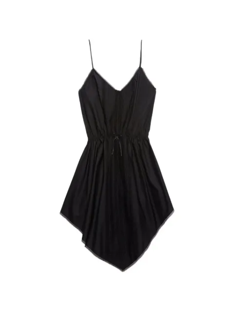 MSGM lace trim handkerchief asymmetric dress
