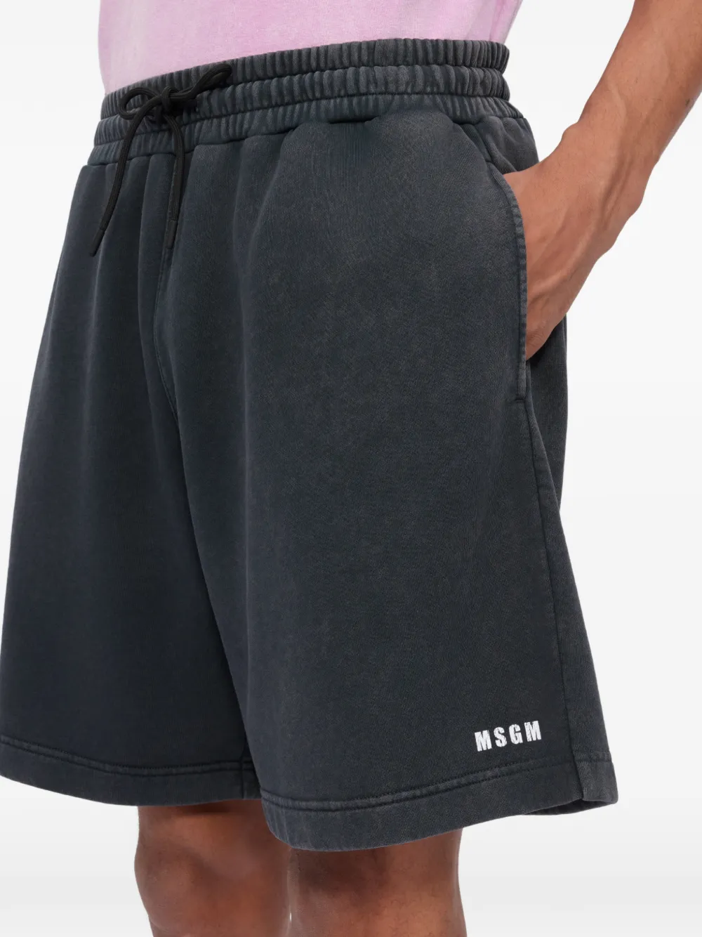 MSGM Shorts met trekkoord Grijs