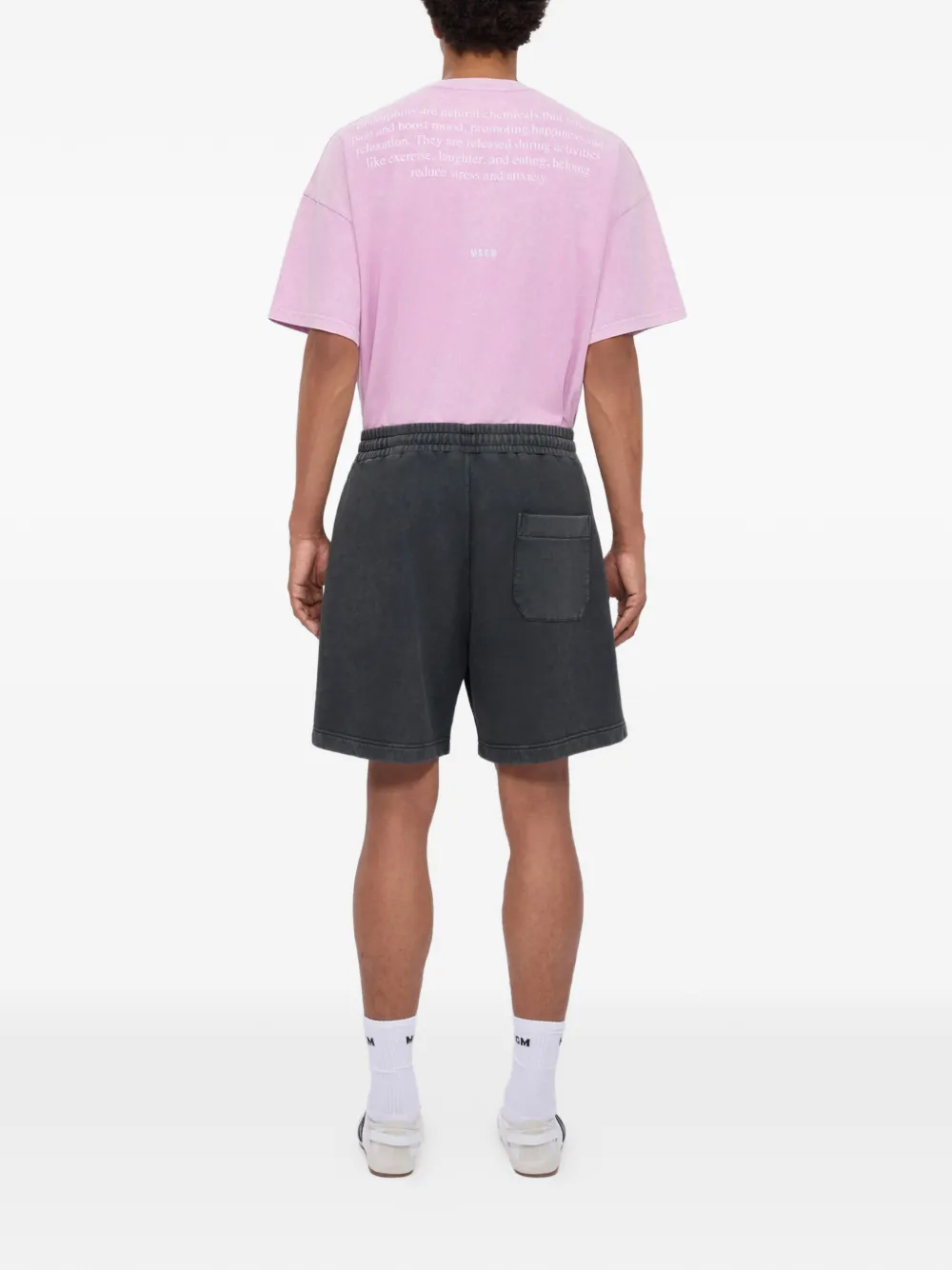 MSGM Shorts met trekkoord Grijs