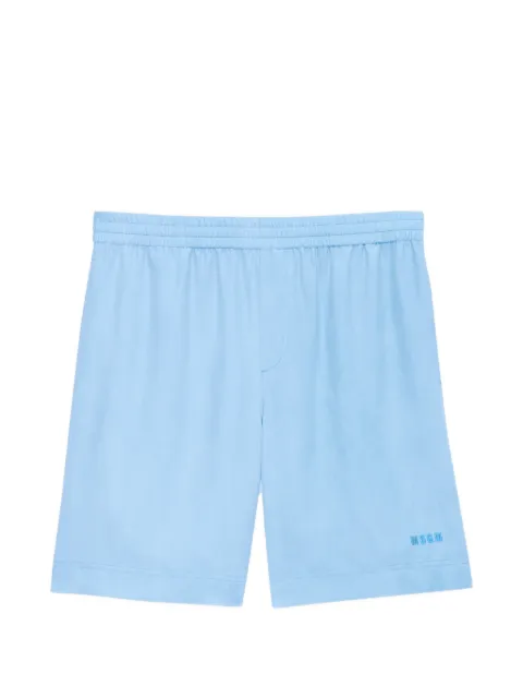 MSGM elasticated-waist logo-detail shorts